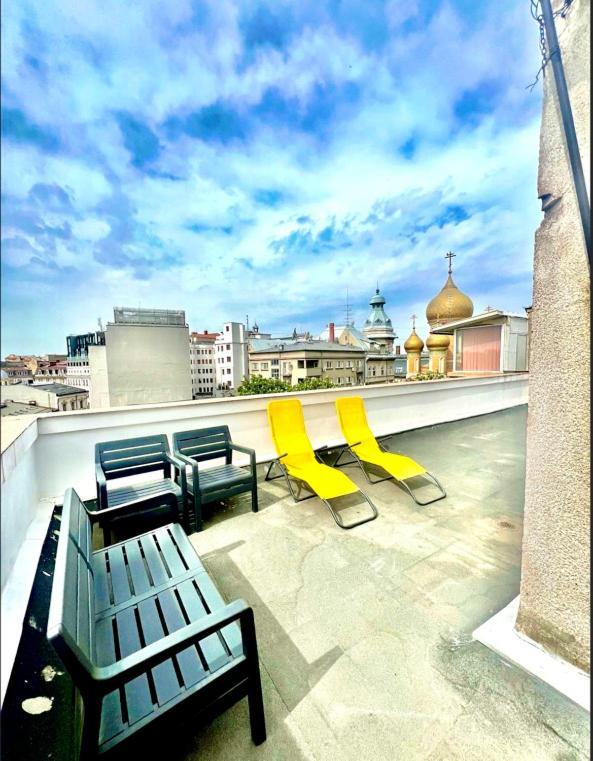 Rooftop Apartment Street Doamnei Bucarest Extérieur photo